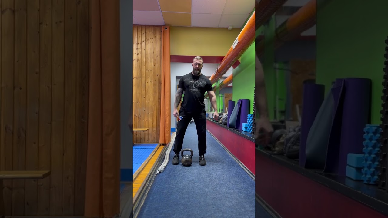 Тренировка с гирей 24 кг 