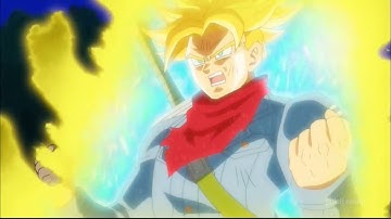 Rematch SSJ Rage Trunks vs  Goku Black English Dub HD