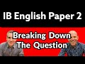 IB English Paper 2 Preparation Quiz