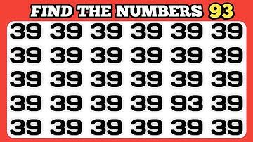 Test your visual Skills | Can You find the odd numbers and letters | Find odd one