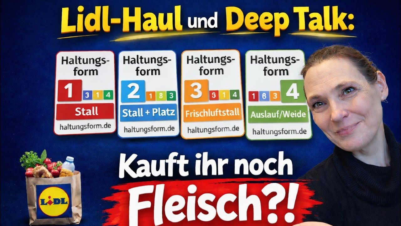 Lidl Haul & Deep Talk/ Kauft ihr noch Fleisch?! /Mein  schlechtes Gewissen  /Haltungsformen
