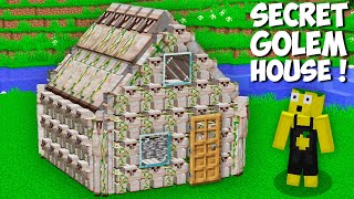 How to BUILD NEW HOUSE FROM GOLEMS in Minecraft ? SECRET GOLEM HOUSE !