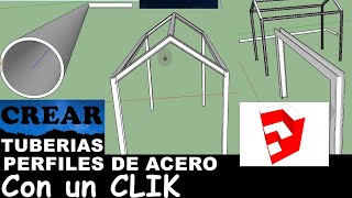 TUBERÍAS Y PERFILES DE ACERO CON SKETCHUP screenshot 4