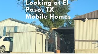 Looking at El Paso, TX Mobile Homes