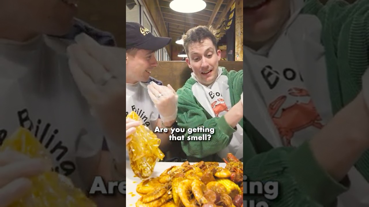 Two Brits try REAL Shrimp from a Seafood Boil!