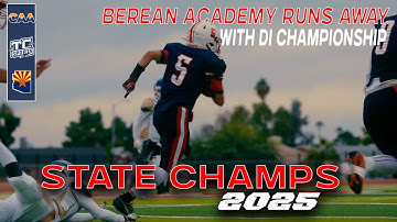 Berean Academy vs Gila Bend 🏆  | 2025 CAA DIVISION 1 STATE CHAMPIONS | FULL GAME RECAP