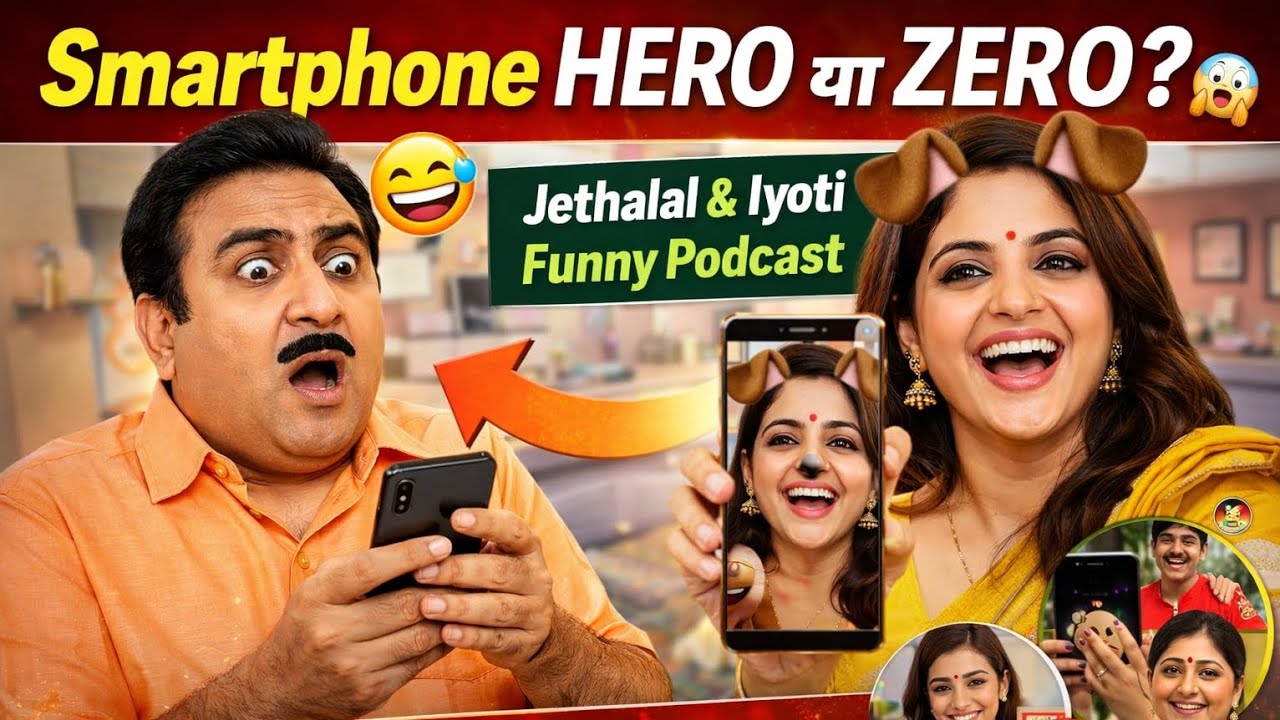 Smartphone Hero Ya Zero?😂 | Jethalal & Jyoti Funny Podcast | Gokuldham Wasi Episode