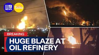 Breaking Mive Blaze At One Of Australias Only Oil Refineries 9 News Australia