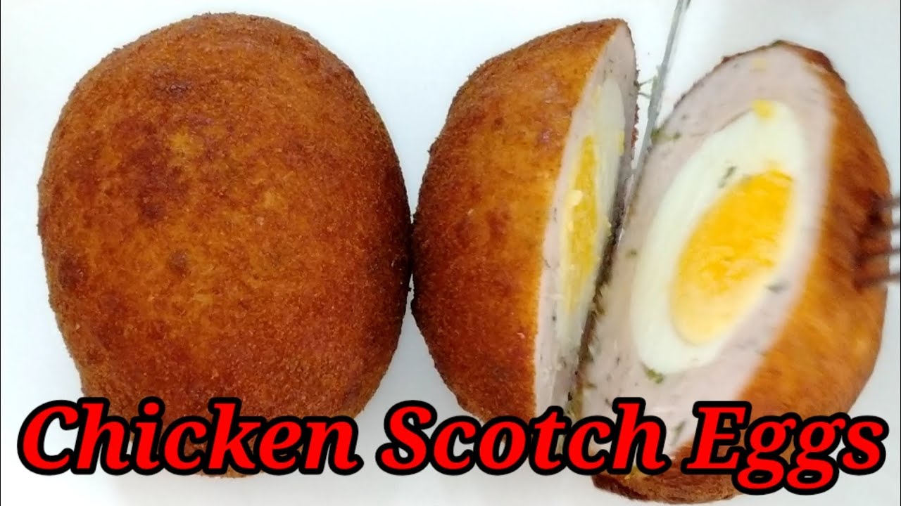 Scotch Eggs Recipe Crispy minced wrapped soft boiled eggs Chicken