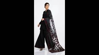 This Dark Aesthetic Fabric is EVERYTHING 🖤🌸 | 3D Floral Net | Kapra Couture#pakistanifashion