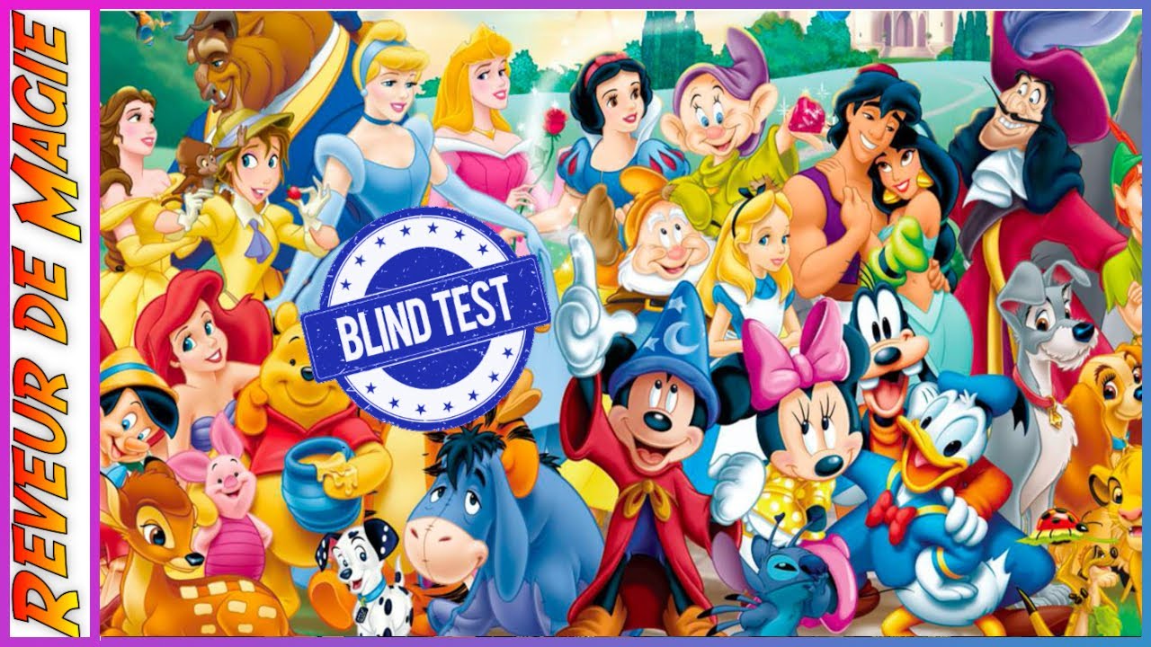 ⭐⭐⭐ BLIND TEST Disney 🎡 Reconnaissez le Son 🎼 pour trouver le Dessin