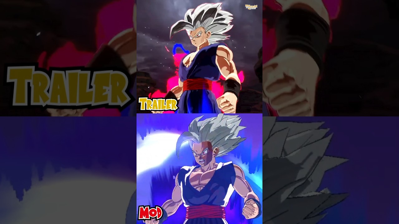 OFFICIAL Gohan Beast DLC vs Gohan Beast Mod: Side by Side Comparison - Dragon Ball Sparking Zero