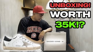 35K WORTH NA BEAT UP NA SAPATOS!? UNBOXING GOLDEN GOOSE SUPERSTAR!!