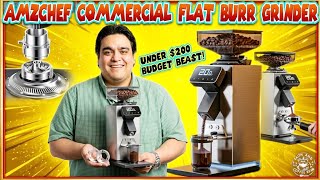 Amzchef FC6202 Grinder Review: Can an Under $200 Flat Burr Machine Replace Your Daily Espresso ?