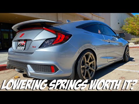 Are Lowering Springs Worth It? 10th Gen Civic | Driving Vlog #3