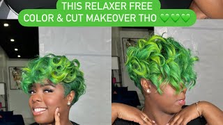 Relaxer Free Cut And Color Makeover