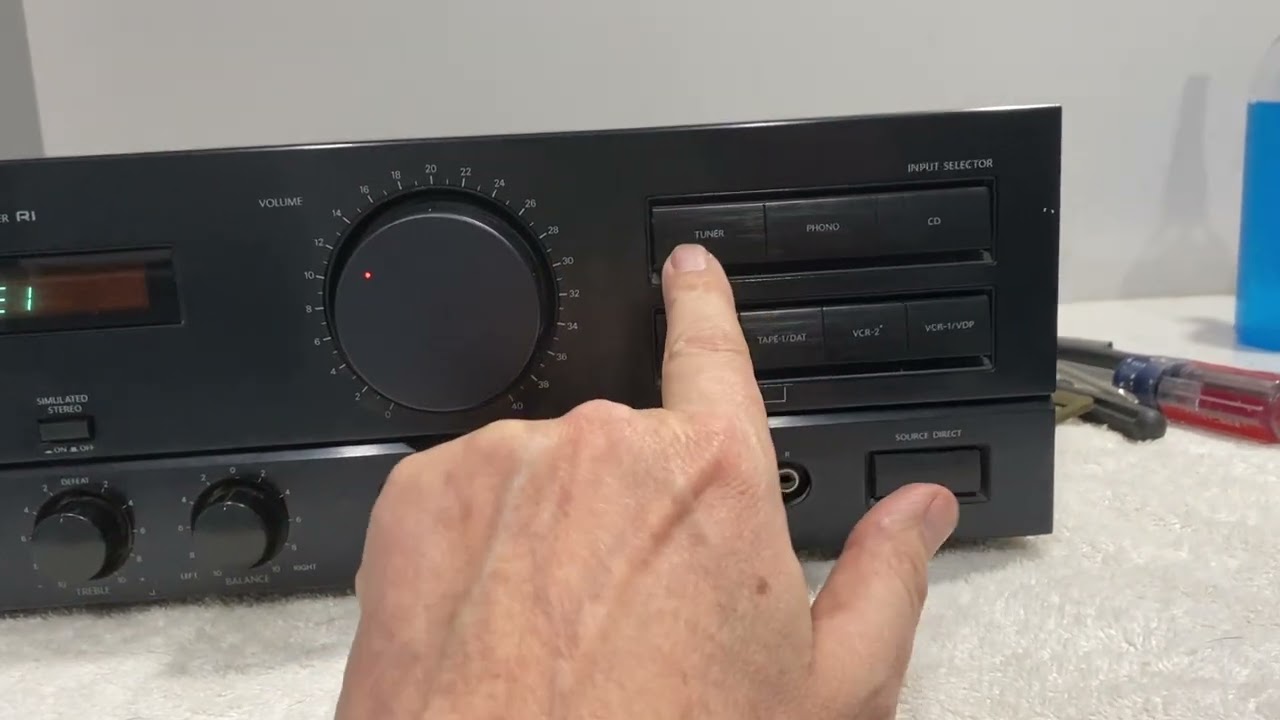 Onkyo A-RV400 integrated stereo amplifier from the late 1980's