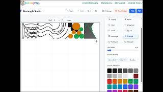 Online Zentangle & Pattern Drawing Tool