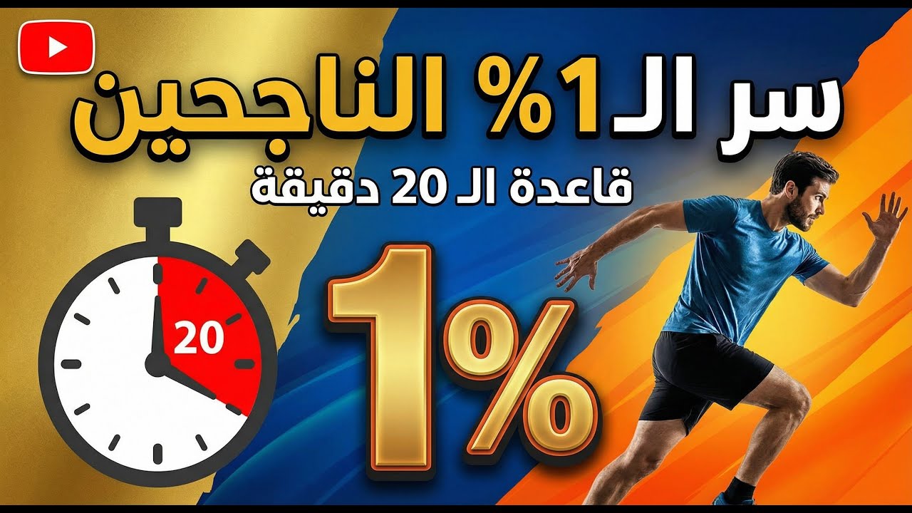 لماذا ينجح 1% فقط من الناس؟ سر قاعدة الـ 20 دقيقة لتغيير حياتك تماماً