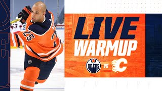 ARCHIVE | Pre-Game Warmup - Oilers vs Calgary (Pre-Season)