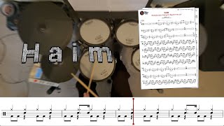 HAIM - Everybody's trying to figure me out - Transcription Available - Drum Cover by  Chef Cook