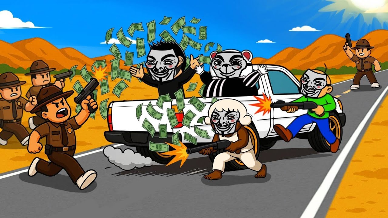 หนีตำรวจ ขโมยเงินกลับบ้าน 🚓 Roblox