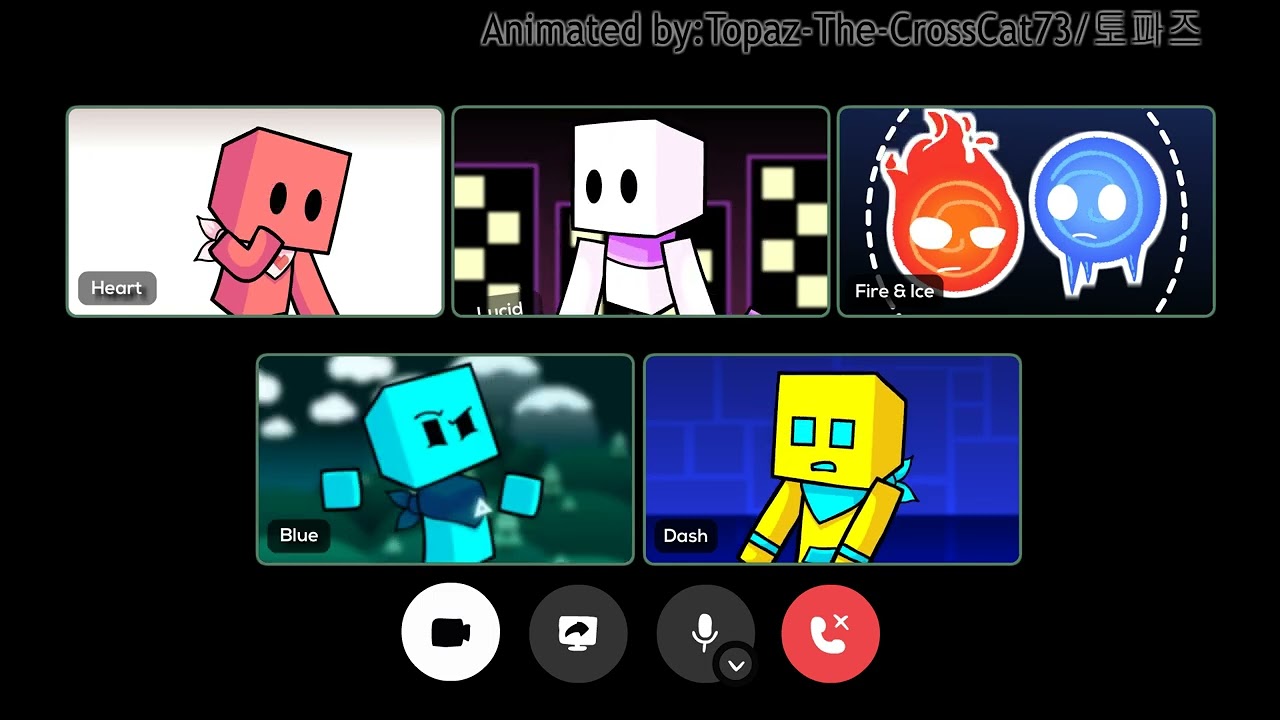 Player Pals hanging out in vc be like... (zoom call meme)