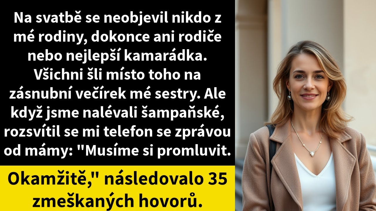 Na svatbě se neobjevil nikdo z mé rodiny, dokonce ani rodiče nebo nejlepší kamarádka.