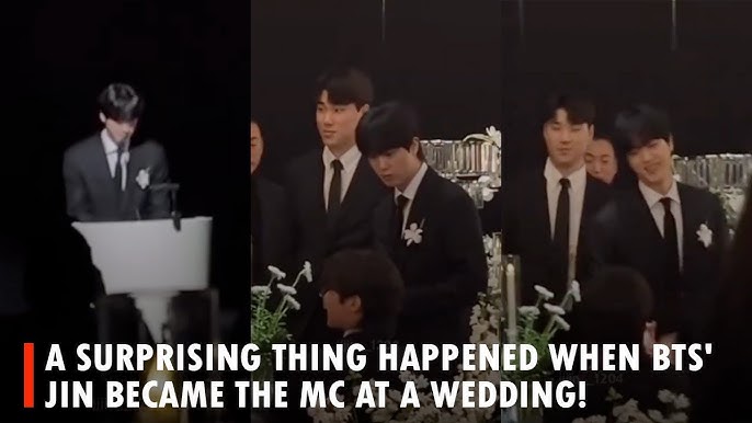 Jin BTS Reveals a Shocking Fact When Becoming an MC at a Wedding, What Did Jin BTS Reveal? - YouTube