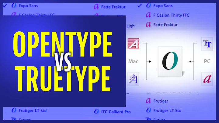 Opentype Vs Truetype: The Hidden Power of Opentype fonts