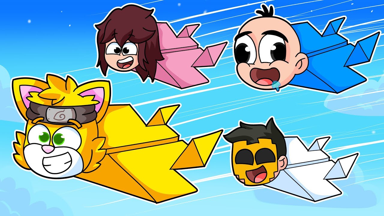 Nos Convertimos en Aviones de Papel en Roblox! | 2 Noobs son los MEJORES AVIONES de PAPEL