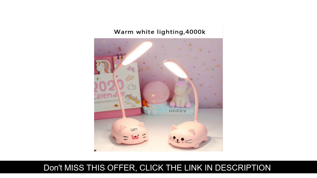 Review Creative Animal Desk Lamp Indoor Lighting Table Lamp Optional Retractable Student Lovely Lea