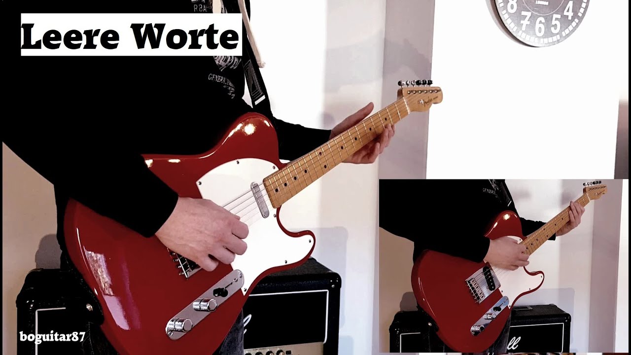 Leere Worte (Böhse Onkelz) | Gitarren-Cover (mit Solo)