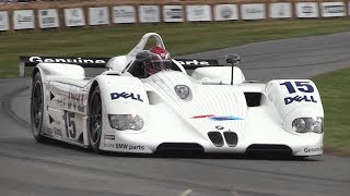 BMW V12 LMR Le Mans Prototype - Accelerations, Fly Bys & GLORIOUS Engine Sound!!