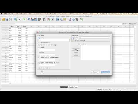 SPSS: Recoding Variables