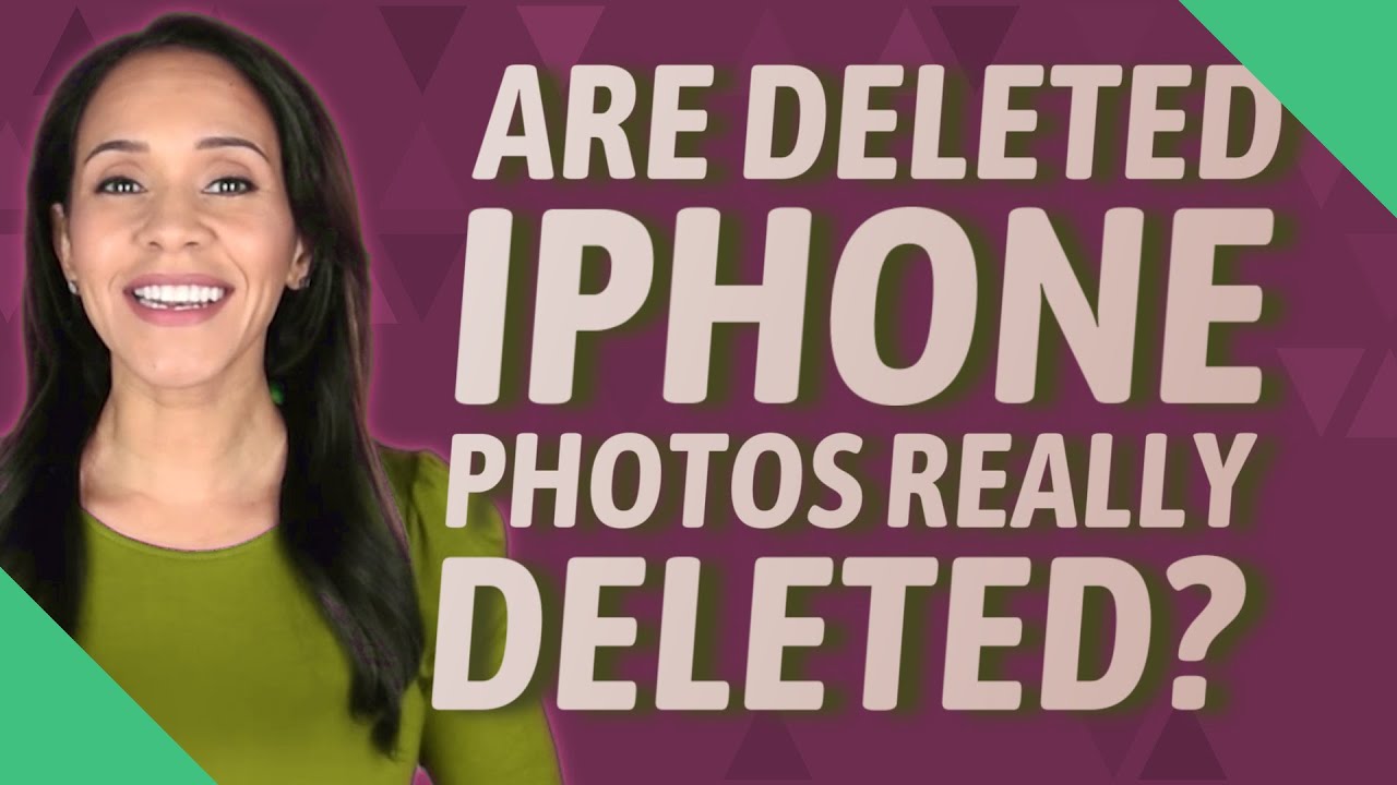 Are deleted iPhone photos really deleted? YouTube