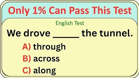 English Grammar Quiz | E 4 English | Only 1% Can Pass This Test 