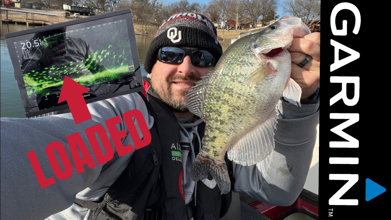 Crappie Fishing 2024 first trip out! Garmin Livescope was covered in ...