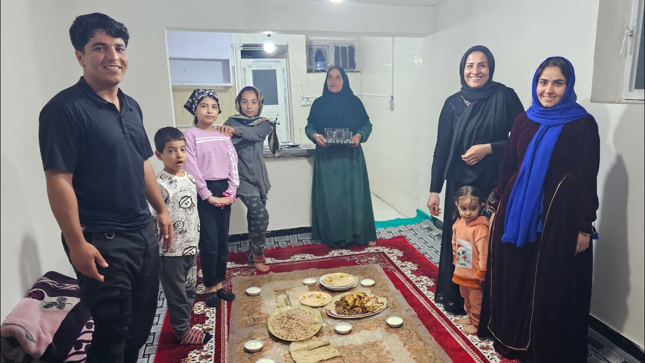 Hossein and Fereshteh's first dream dinner in their new home: A delightful meeting with their sister