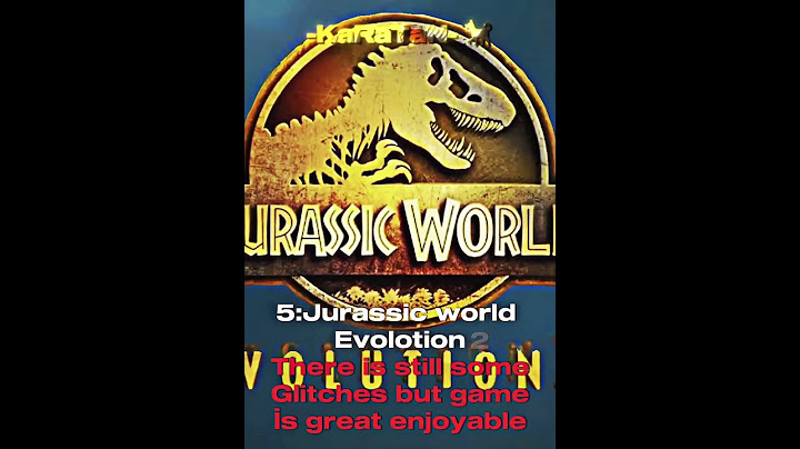Top 10 best dinosaur games (my opinian) #edit #dinosaurs