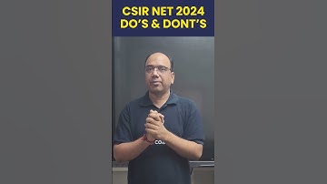 CSIR NET 2024 | Last 30 Days Do