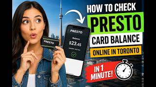 How to check Presto card balance online Toronto