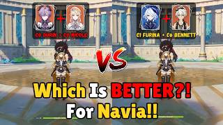 Nicole + Durin Outdamaged Furina? Navia Damage Test Genshin Impact