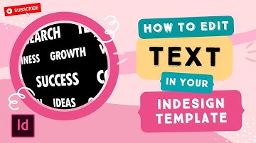 InDesign Template: How to Edit Text in an InDesign Template