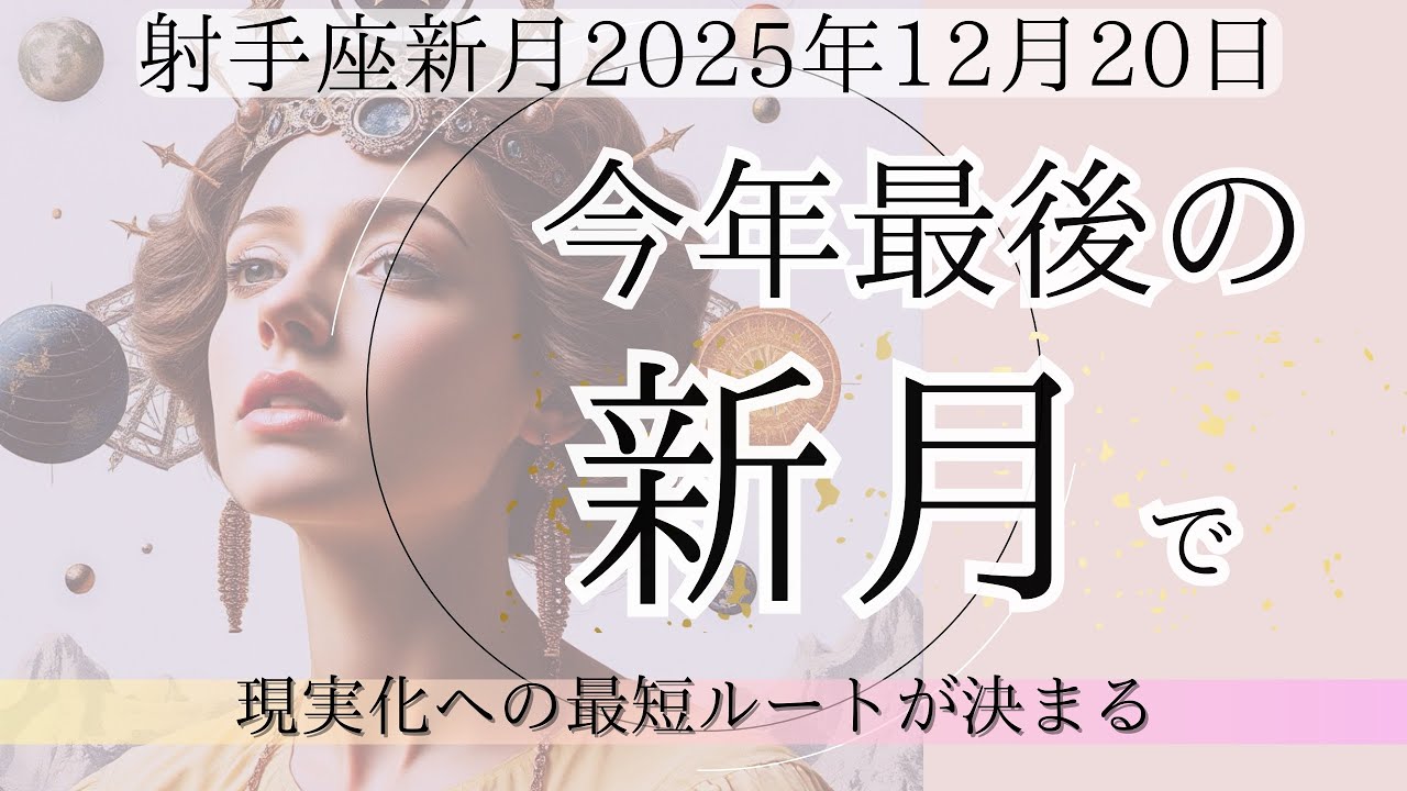 【射手座新月】｜削ぎ落とすほど現実が動き出す理由