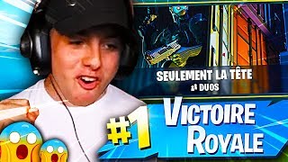 JE FAIS TOP 1 SUR LE NOUVEAU MODE SEULEMENT LA TÊTE SUR FORTNITE BATTLE ROYALE !! 7ème jour de l'Été