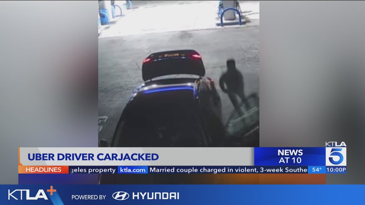 Uber driver carjacked in San Gabriel Valley - YouTube
