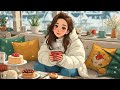 Cozy Winter Coffee ☕❄️ Warm Lofi Beats for Snowy Days ~ Lofi to chill/relax/study to