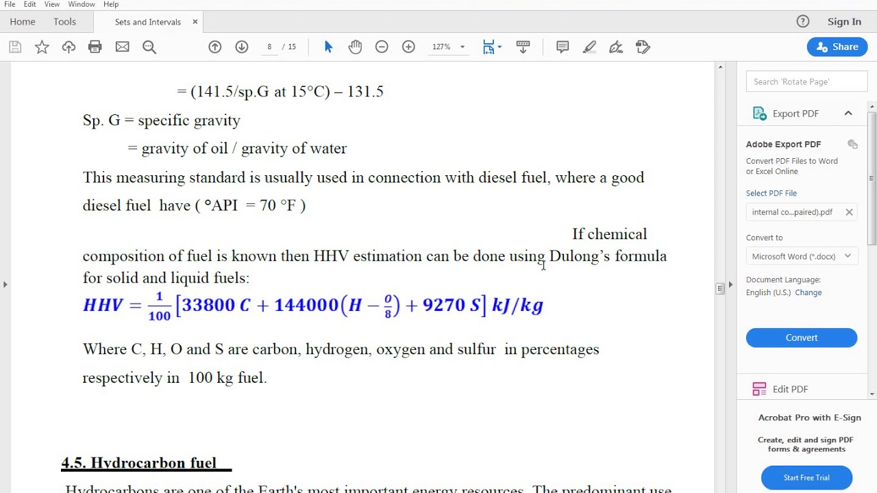 Estimation of fuel heating value YouTube