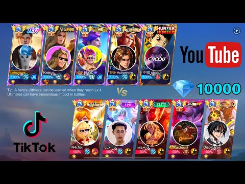 Famous TikTokers vs YouTubers (10,000 💎 PRIZE) WHO WIN?